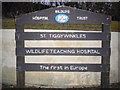 St Tiggywinkles nameboard