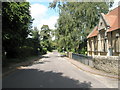 Looking from the village hall northwards towards Middle Aston