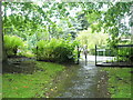 Gate from the small park onto School Road