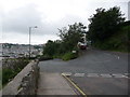 Brixham: double-bend in Overgang Road