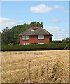 House surrounded by stubble