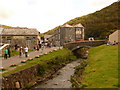 Boscastle: looking up the Valency towards the shops