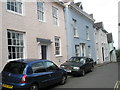 Pastel coloured cottages in Church Street