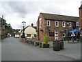 Beer kegs outside The Crown