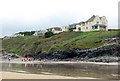 New Polzeath houses above Pentireglaze Haven