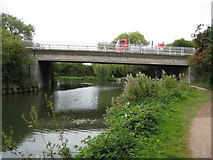 TL4411 : River Stort Navigation: A414 road bridge by Nigel Cox