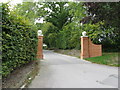 New gateposts at entrance to Dittons Place