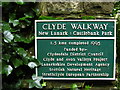 Clyde walkway plaque.