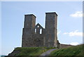 TR2269 : Towers of St Mary's Church, Reculver by N Chadwick