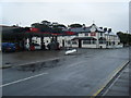 Texaco filling station and Globe Inn, Porthcawl.