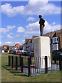 Barnes Wallis looks out to sea