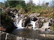 J3530 : Rapids and plunge pool on the Tullybranigan River by Eric Jones