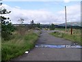 Road to sewage works near Kirkintilloch