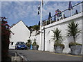 St Mawes - front entrance to the Hotel Tresanton