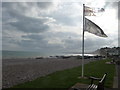 Budleigh Salterton : Pebble Beach & England Flag