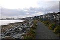 Cycleway & Rip rap, Deganwy