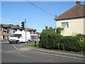 Looking from Forest Road at its junction with the B2177