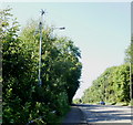 Green speed camera on A48