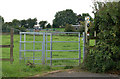 Footpath gate west of Hunningham