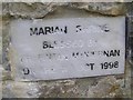 G8543 : Plaque, Marian Shrine (2) by Kenneth  Allen