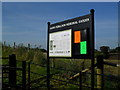 Notice board, Ferguson Memorial Garden, Growell