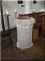 The font at St Margaret of Scotland, Eastney