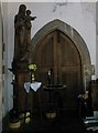 Carving of the Madonna and Child at St Margaret of Scotland, Eastney