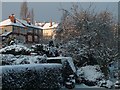 Winter View from a Banner Cross garden, Sheffield.