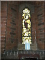 Stained glass window on the north wall at St Peter