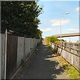SJ9195 : Footpath to Footbridge by Gerald England
