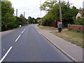 TM3977 : B1123 Holton Road, Halesworth & Holton Road Postbox by Geographer