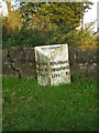 SJ9547 : The Cellarhead milepost - detail by Richard Law