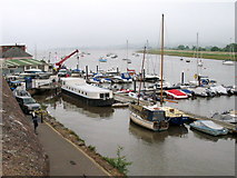 SX9687 : Topsham Harbour and the River Exe by Ian James Cox
