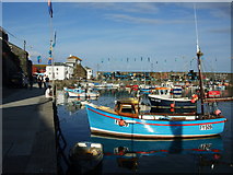 SX0144 : FY 509 in Mevagissey Harbour by Richard Hoare