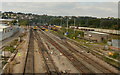 Main line north from Maesglas, Newport