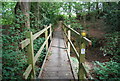 Footbridge across a small stream near Norman