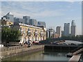 The lock of Greenland Dock