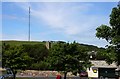 Looking across Princetown to the church