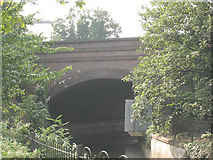 TQ3875 : Railway bridge south of Lewisham station by Stephen Craven