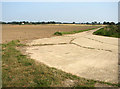 Concrete farm track to New Road