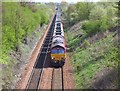 Baillieston, freight trains passing