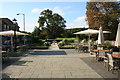 Garden of the Crown Hotel, Blandford Forum.