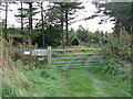 Gated Entrance to Private Woodland