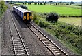 Railway line on Huntspill Levels