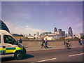 View of the Gherkin from Tower Bridge