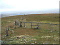 NT9419 : Fence on Hedgehope Hill by David Brown