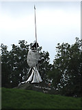 SN7634 : 16ft stainless steel sculpture by Pauline E