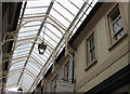 Glass roof of the arcade