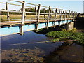 Close up of footbridge