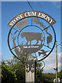 Stone Cum Ebony Village Sign